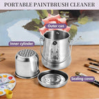 SenseYo Oil Paint Brush Cleaner Washer, Portable Airtight Brush Holder - Image 3