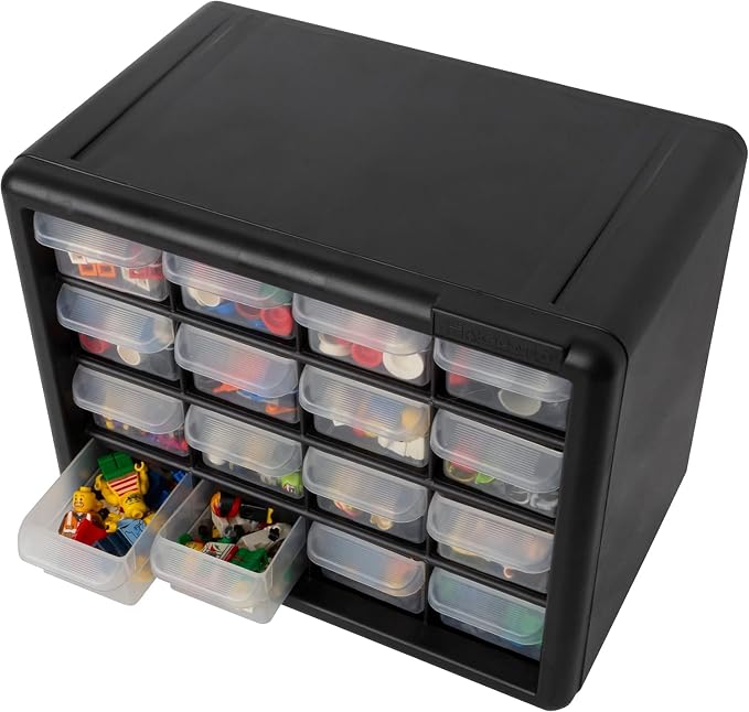 Akro-Mils 16-Drawer Plastic Drawer Storage Cabinet - Image 10