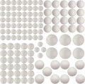 126 Pack Craft Foam Balls, 5 Sizes Including 1-2.4 Inches, Foam Balls by FFchuanhe