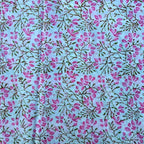 E-Tailor® Indian Ethnic 100% Cotton Voile Running Hand Block Print Natural - Image 2