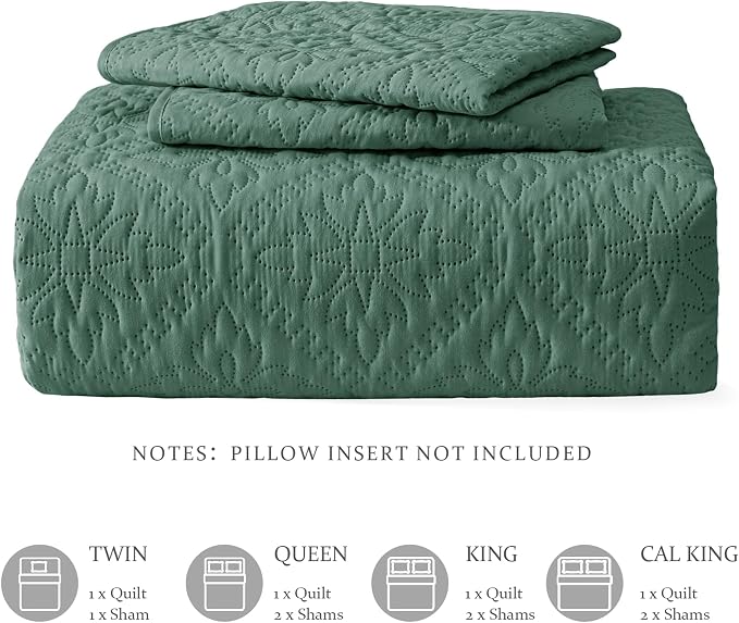 Exclusivo Mezcla Twin Quilt Bedding Set, Lightweight Soft Bedspreads Coverlets - Image 6