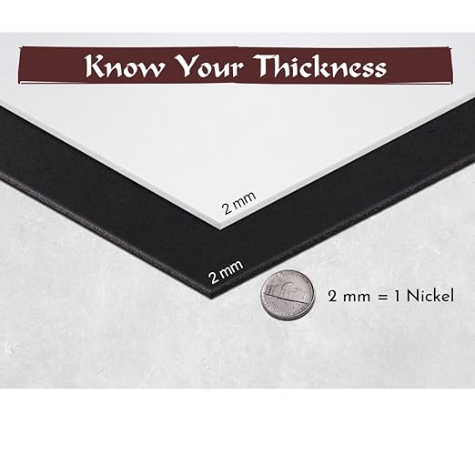 Shape Retention EVA Cosplay Foam 2mm 14x39 inch Black or White High Density EVA - Image 3