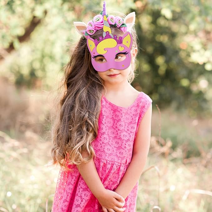 Fennoral 6 Pack Unicorns Masks Craft - Image 4