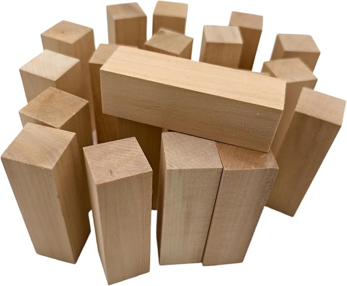 20PCS Basswood Carving Blocks, Whittling Wood Carving Kit, Unfinished Wooden - Image 4