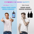 LET'S RESIN UV Resin, Upgraded 500g Crystal Clear UV Resin Hard, Low Odor - Image 3