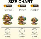 Elf Tree House Puzzles Adults Gifts Wooden 240 Pieces 13.4 * 12.9in - Image 4