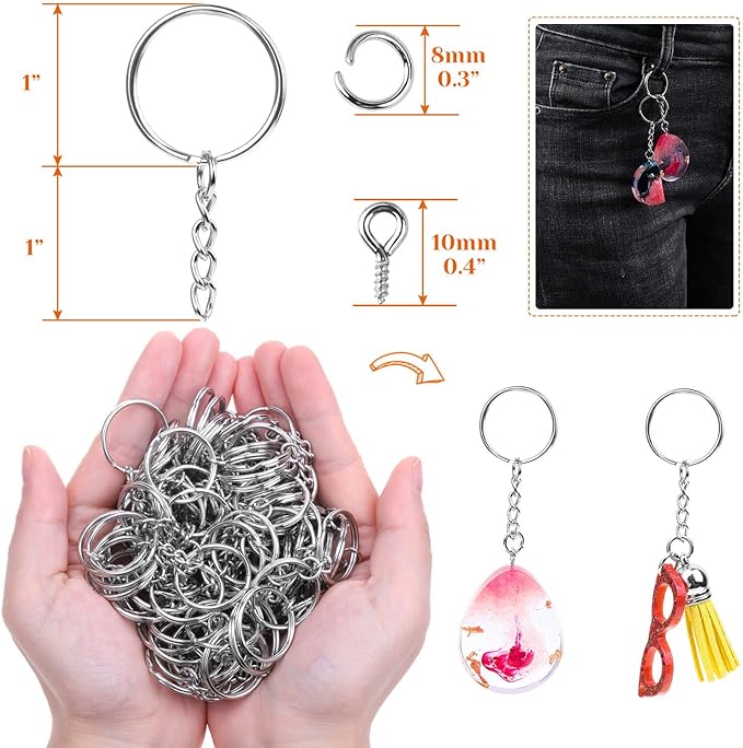 Audab 360Pcs Keychain Bulk - Image 3