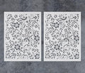 GSS Designs 2 Pack of 12x16Inch Flourish Stencils by GGSSDesigns