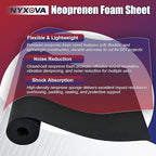 NYXOVA Neoprene Sponge Foam Sheet Roll, Closed Cell Foam Rubber Padding Without - Image 5