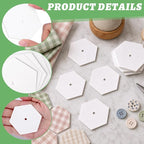 400 PCS Paper Piecing 1.25", Hexagon Quilting Templates - Image 3