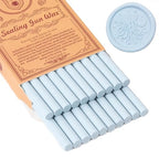 Dusty Blue Sealing Wax Sticks, WASOHLING 20Pcs Glue Gun Wax Seal Sticks by WASOHLING