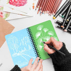 5x7in 12 Colors Paper Sketchbook, 80gsm Spiral Bound Art Journal Sketchbook - Image 5