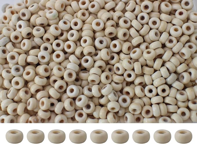 Natural Turquoise Seed Beads 4mm 1400pcs Small White Stone Abacus Loose by PAMIRTONG