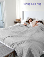 YnM Exclusive 40 lbs Weighted Blanket, Extra Heavy Cotton Bed Blanket - Image 3