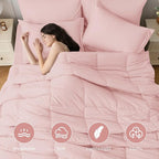 JOLLYVOGUE King Comforter Set, Ultra-Soft Bed in a Bag King Size 7 Pieces - Image 2