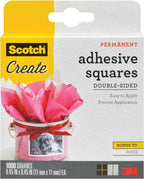 Scotch Adhesive Squares, Permanent Double-Sided Tape Squares by Unknown