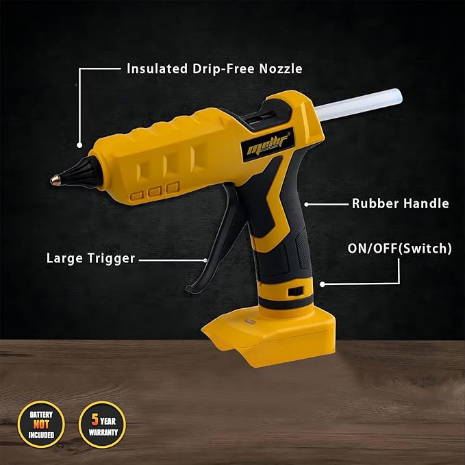 100W Cordless Hot Glue Gun Compatible - Image 2