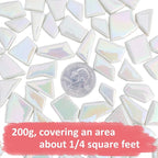 Youway Style Iridescent White Mosaic Tiles - Image 6