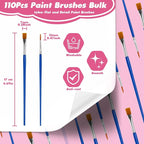 Small Paint Brushes Bulk - Image 2