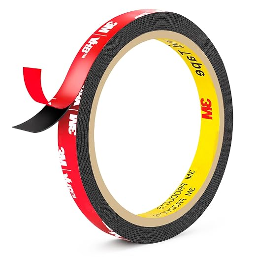 3M Double Sided Tape Heavy Duty 0.39in x 10ft, Heavy Duty Removable Mounting by P7yaumy