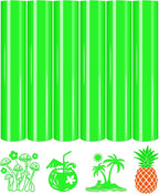 Tintnut Lime Green Neon Heat Transfer Vinyl-6 Pcs 12x10in Iron on Vinyl | by Tintnut