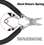 BOENFU 5 inch Flush Cutters Precision Wire Cutters Wire Snips Small Wire Nippers - Image 3