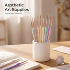Nicpro 10PCS Micro Fine Detail Paint Brush Set, Aesthetic Pastel Small - Image 6