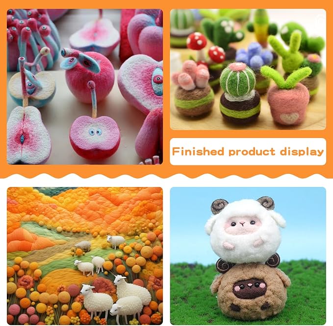 Mayboos Felting Needle with Eight Needles Tool, Craft Wool Felt Stitch Punch - Image 7