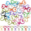 24 PCS Heart Swivel Keychain Clasps, Metal Swivel Lobster Clasp | Heavy Duty by Isslly