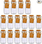 30Pcs Small Glass Jars with Cork Lids, 3.4oz Mini Potion Bottles | 100ml Small by Brajttt
