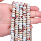 Songxi 5x8mm Natural Blue Shoushan Stone Rondelle Beads, Gemstone by SongXi