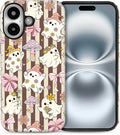 Case for iPhone 16, Scratch Resistant Hybrid Double Layer Hard Shell，Cute by Toulas