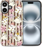 Case for iPhone 16, Scratch Resistant Hybrid Double Layer Hard Shell，Cute by Toulas