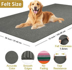 XSEINO Dark Gray Large Felt Fabric 72" X 36 ", 1.4 mm Thick Soft Felt Fabric - Image 2