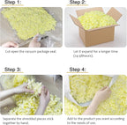 Bean Bag Filler: High-Density Ergonomic 10lbs Shredded Memory Foam Filling - Image 4