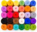 30 Colors Needle Felting Wool, Wool Roving 3g per Color, 3.17 oz Total by Unknown