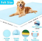 XSEINO Baby Blue Large Felt Fabric 72" X 36 ", 1.4 mm Thick Soft Felt Fabric - Image 2