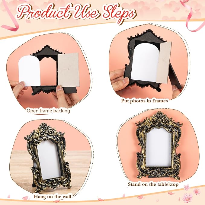 Maitys 10 Pcs Mini Picture Vintage Frames - Image 6
