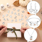 100 Pcs Halloween Ghost Charms Glow in the Dark Halloween Alloy Charms Ghost - Image 3