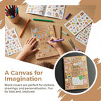 Nicunom 30 Pack A5 Kraft Notebooks, Bulk Blank Journals - Image 6