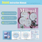 ETSPIL Beginner Embroidery Kit, 4K Video, 4 Floral Patterns, Gift Box | 4 - Image 5