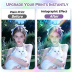 36 Sheets Holographic Laminate Sheets Clear Self Adhesive Sticker Paper | - Image 5