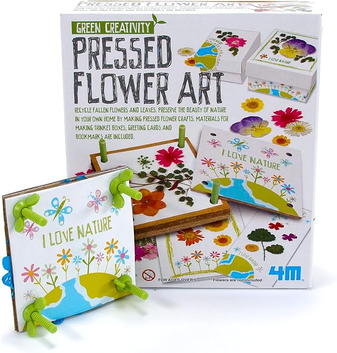 4M Green Creativity Pressed Flower Art Kit, Recycle Flowers Art & Crafts DIY Kit - Image 3