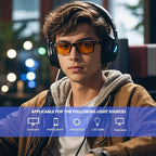 ANYLUV Blue Light Glasses Men Woman, Eye Strain Relief Eye Protection - Image 2