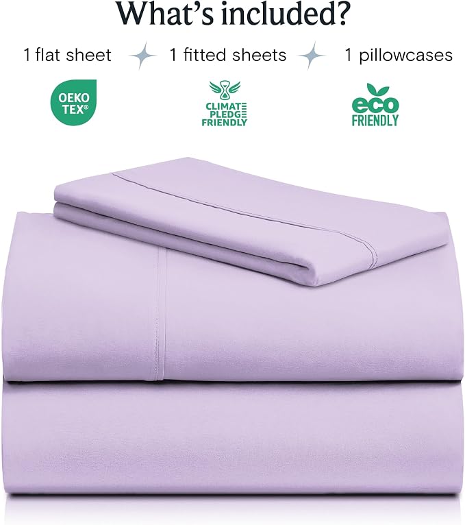 LuxClub 3 PC Sheet Sheets Deep Pockets 18" Eco Friendly Wrinkle - Image 2