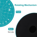 Headley Tools 10"x10" Round Rotating Cutting Mat, Self Healing Mat - Image 6