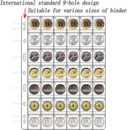 10 Sheets Coin Collection Supplies Pages, Coins Collecting Pocket Page - Image 4