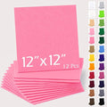12" x 12" Felt Sheets for Crafts, 2mm Stiff Felt Fabric, Polyester Felt Squares by AblemeDeco