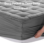 EASELAND Twin Size Mattress Pad Pillow Top Mattress Cover Quilted Fitted - Image 5