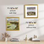 Vittanly 16x16 Picture Frames Set of 2, Ornate Vintage Photo Frame - Image 2
